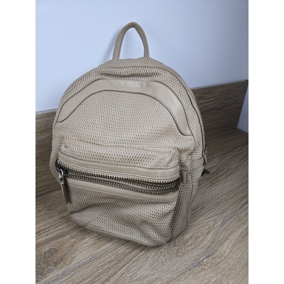 FRYE Khaki Lena Leather Perferated Mini Backpack. Clean. Western - Picture 1 of 14